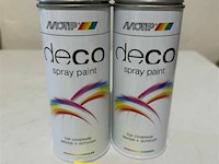 2x motip grijs aluminium metaal - afbeelding 1 van  3