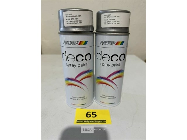 2x motip grijs aluminium metaal - afbeelding 2 van  3