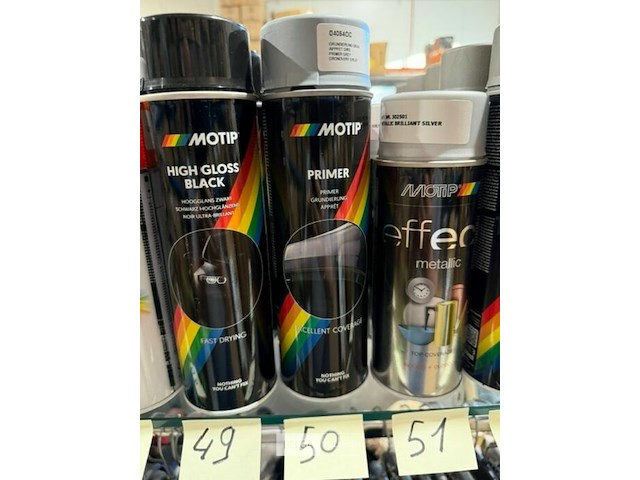 2x motip grijze grondverf/primer 500ml (houdbaar tot 2034) - afbeelding 1 van  3