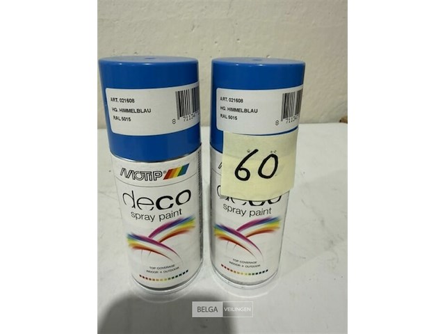 2x motip hemelsblauw ral5015 150ml (houdbaar tot 2034) - afbeelding 3 van  3
