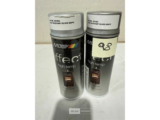 2x motip hittebestendig (800°c) zilver 400ml (houdbaar tot 2034) - afbeelding 2 van  3