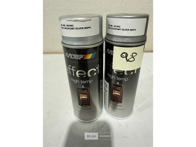 2x motip hittebestendig (800°c) zilver 400ml (houdbaar tot 2034) - afbeelding 1 van  3