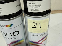 2x motip hoogglans zwart ral9005 400ml (houdbaar tot 2034) - afbeelding 3 van  3