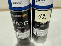 2x motip metallic blue 400ml (houdbaar tot 2034) - afbeelding 1 van  3