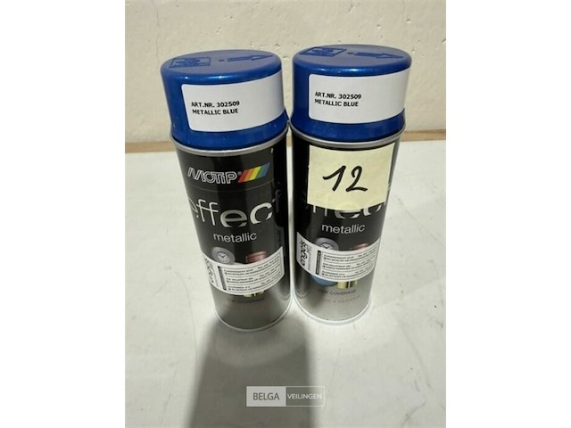 2x motip metallic blue 400ml (houdbaar tot 2034) - afbeelding 2 van  3