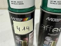 2x motip metallic green 400 ml houdbaar tot 2032 - afbeelding 3 van  3