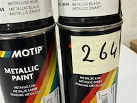 2x motip metallic paint zwart 400ml (houdbaar tot 2034) - afbeelding 3 van  3