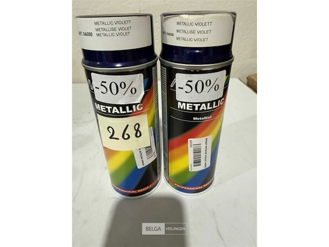 2x motip metallic violet 400ml houdbaar tot 2029 - afbeelding 2 van  3