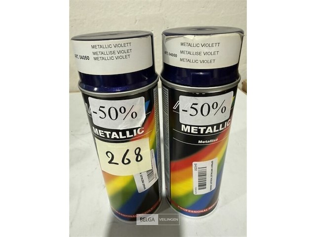 2x motip metallic violet 400ml houdbaar tot 2029 - afbeelding 3 van  3