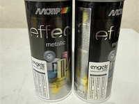 2x motip metallic zwart 400ml (houdbaar tot 2034) - afbeelding 1 van  3