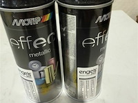 2x motip metallic zwart 400ml (houdbaar tot 2034) - afbeelding 3 van  3
