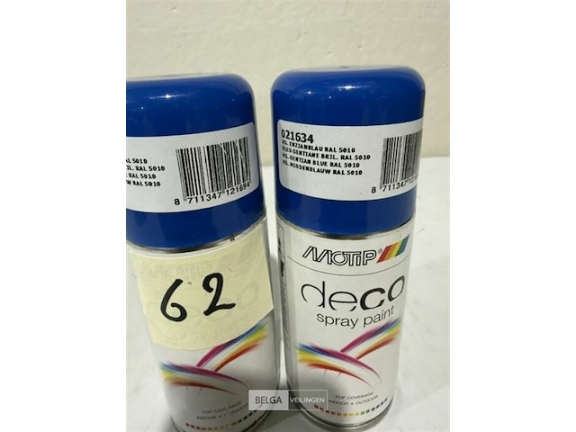 2x motip middenblauw ral5010 150ml (houdbaar tot 2034) - afbeelding 3 van  3
