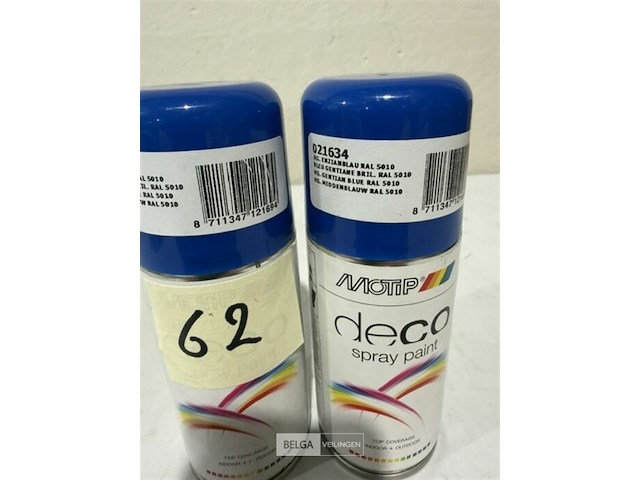 2x motip middenblauw ral5010 150ml (houdbaar tot 2034) - afbeelding 3 van  3