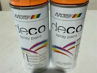 2x motip pasteloranje ral2003 400ml (houdbaar tot 2034) - afbeelding 1 van  3