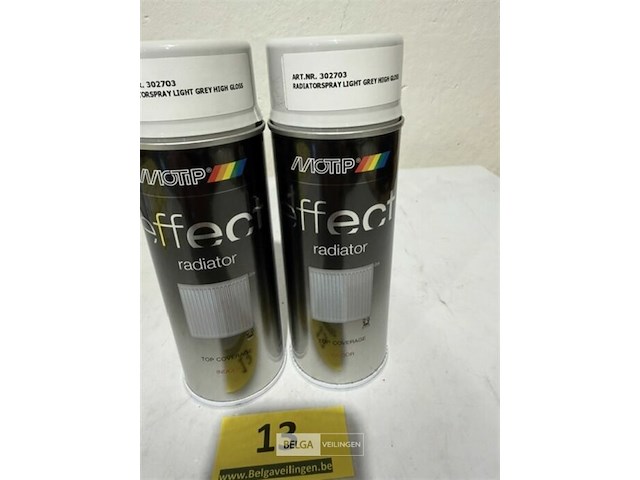 2x motip radiatorspray lichtgrijs high gloss - afbeelding 3 van  3