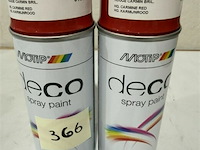 2x motip ral 3002 karmijnrood 400ml houdbaar tot 2035 - afbeelding 3 van  3