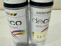 2x motip ral 5011 staal blauw 400ml houdbaar tot 2031 - afbeelding 1 van  2