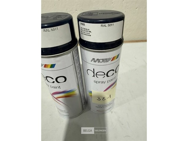 2x motip ral 5011 staal blauw 400ml houdbaar tot 2031 - afbeelding 3 van  3