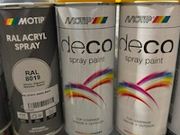 2x motip spray paint goudgeel ral1004 400ml (houdbaar tot 2034) - afbeelding 1 van  3
