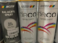 2x motip spray paint goudgeel ral1004 400ml (houdbaar tot 2034)