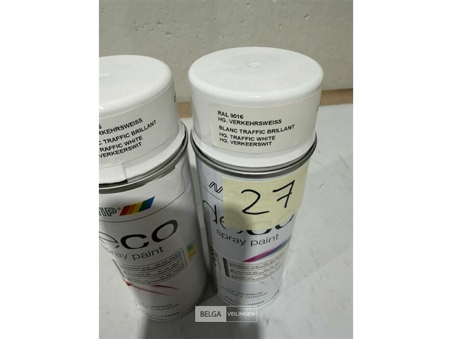 2x motip verkeerswit ral9016 400ml (houdbaar tot 2034) - afbeelding 3 van  3