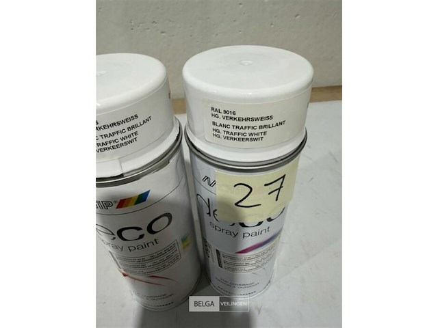 2x motip verkeerswit ral9016 400ml (houdbaar tot 2034) - afbeelding 3 van  3