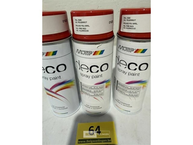 2x motip vuurrood ral3000 400ml (houdbaar tot 2034) - afbeelding 3 van  3