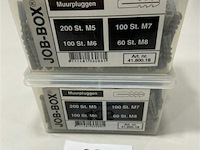 2x muurpluggen m5 200 st m6 100 st m7 100 st m8 60 st - afbeelding 1 van  3