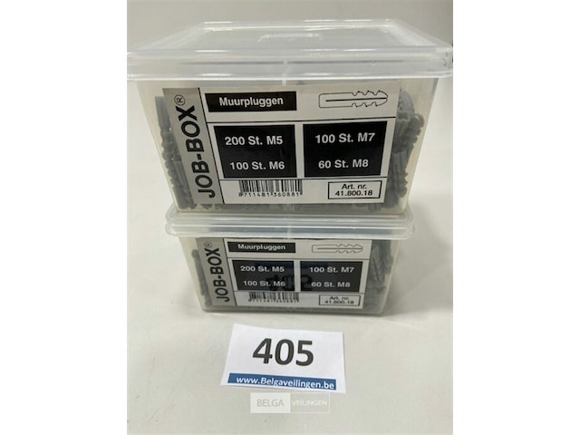 2x muurpluggen m5 200 st m6 100 st m7 100 st m8 60 st - afbeelding 1 van  3