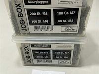 2x muurpluggen m5 200 st m6 100 st m7 100 st m8 60 st - afbeelding 1 van  3