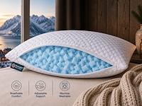 2x norwegian premium foam pillow - 50x70cm - afbeelding 3 van  4