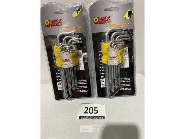 2x onex torxset 9dlg t10-15-20-25-27-30-40-45-50 - afbeelding 1 van  3