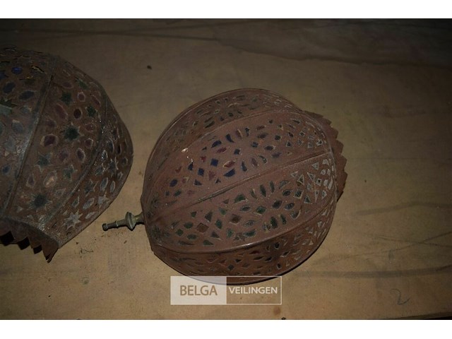 2x oosterse deco muurlamp - afbeelding 3 van  5