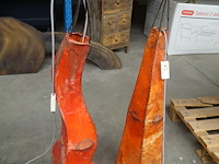 2x oosterse staandelamp