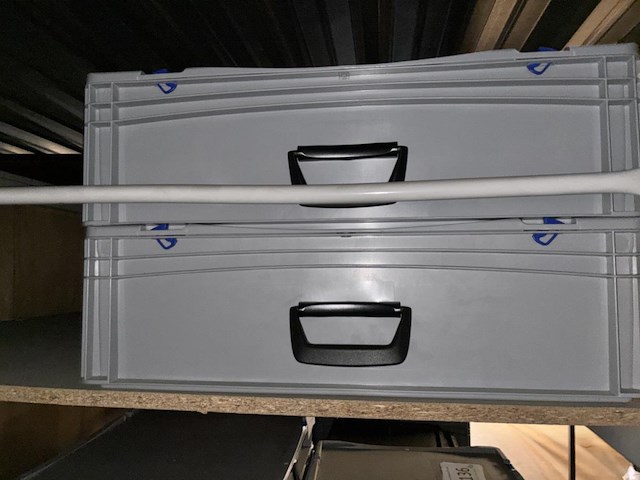 2x opbergkoffers - afbeelding 1 van  2