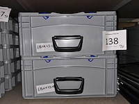 2x opbergkoffers - afbeelding 1 van  2