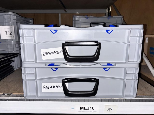 2x opbergkoffers - afbeelding 1 van  2