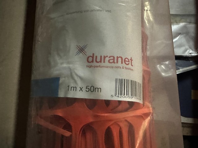 2x oranje pvc werf afbaken - afbeelding 3 van  3