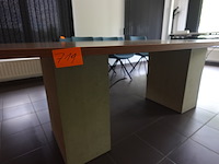 2x ovaal houten tafelblad - afbeelding 3 van  5