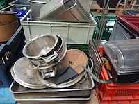 2x pallet diverse inox kookpotten + toebehoren - afbeelding 7 van  18
