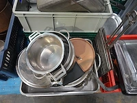 2x pallet diverse inox kookpotten + toebehoren - afbeelding 8 van  18