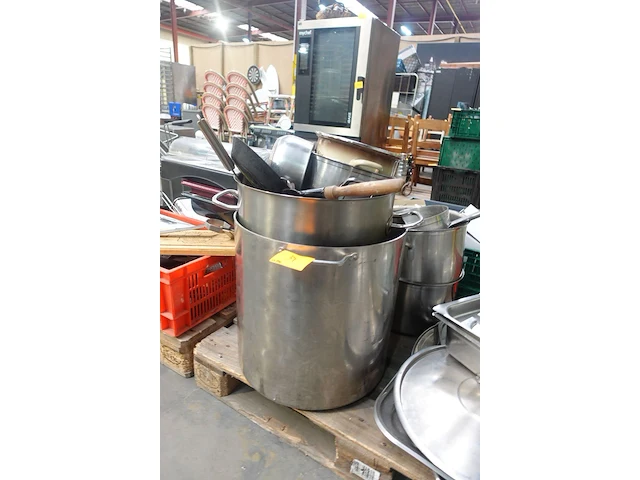 2x pallet diverse inox kookpotten + toebehoren - afbeelding 13 van  18