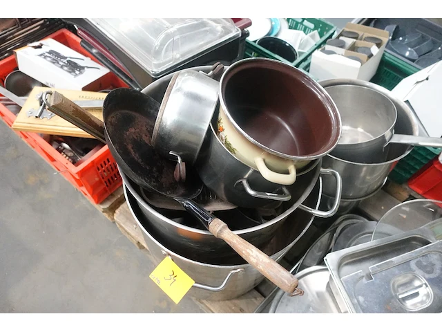 2x pallet diverse inox kookpotten + toebehoren - afbeelding 14 van  18