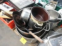 2x pallet diverse inox kookpotten + toebehoren - afbeelding 14 van  18