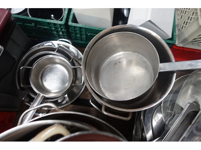 2x pallet diverse inox kookpotten + toebehoren - afbeelding 16 van  18