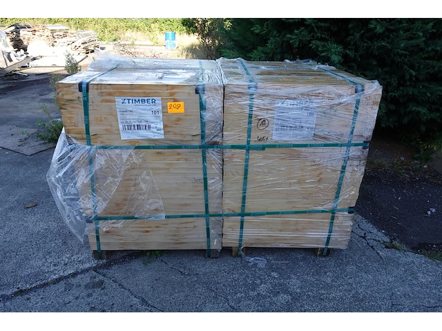 2x pallet houten lijsten - afbeelding 1 van  5