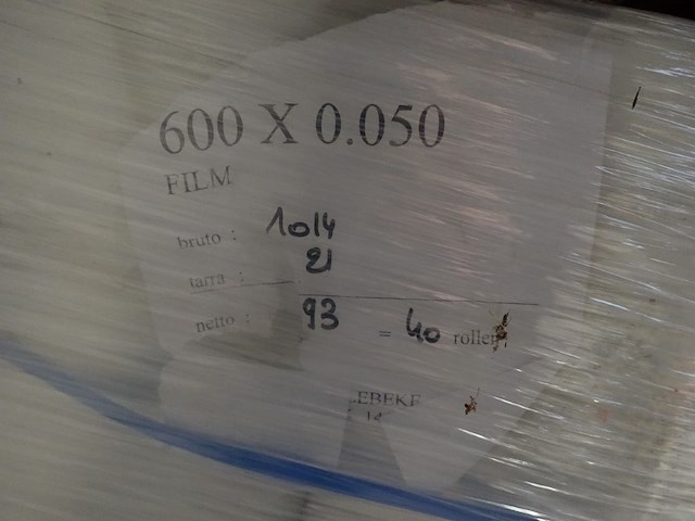 2x pallet plastic folie op rol - afbeelding 2 van  3