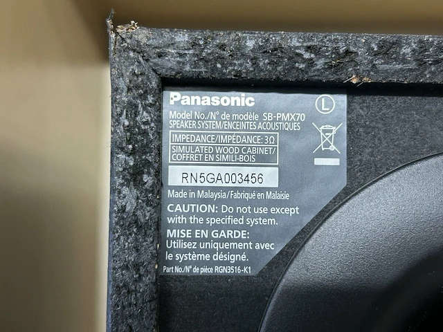 2x panasonic speaker - afbeelding 4 van  4