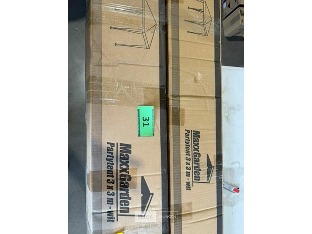 2x partytent 3 x 3 - wit - afbeelding 3 van  3