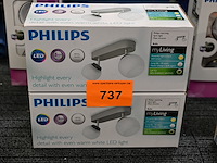 2x philips plafondarmatuur balla - afbeelding 1 van  2